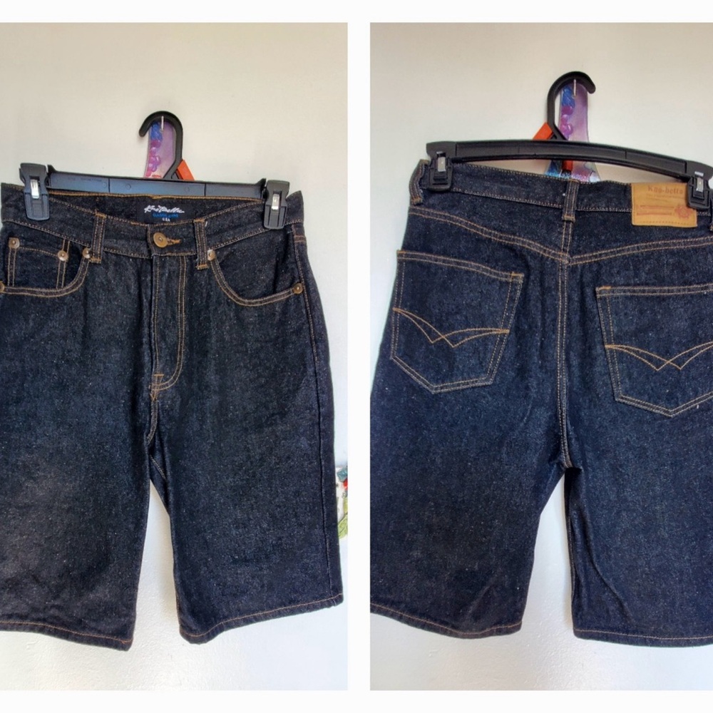 Black Denim Men Shorts